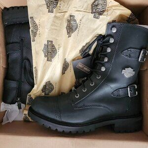 NEW Harley-Davidson Women's Balsa 7" Round Toe Boots, Size 9.5 med